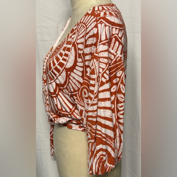 Anthropologie Bodhi Faux Wrap Cropped Top - Picture 6 of 10